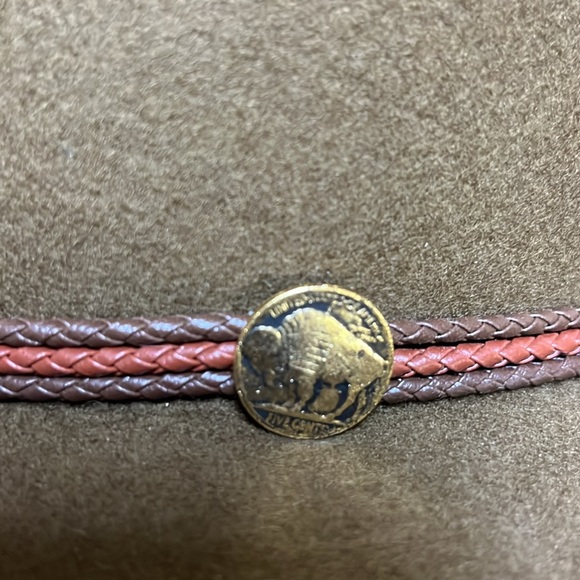 Stetson Olive Felt Hat with Dual-Tone Band - Picture 3 of 14